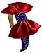 Funny Girl Designs Classic Costume Dress Up Sparkling Glitter Satin Bow Headband