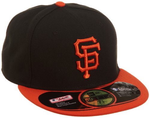 MLB San Francisco Giants Authentic On Field Alternate 59Fifty Fitted Cap, Black/Orange, 7 1/4
