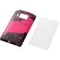 ELECOM docomo P-07C シェルカバー (保護フィルム付) for girl ダークピンク PD-PA07PVG1PND