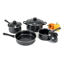 Heuck 32001 7 Piece Non Stick Steel Cookware Set