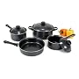 Heuck 32001 7 Piece Non Stick Steel Cookware Set