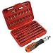 Anytime Tools 100+1 Piece Tamper Proof/security Screwdriver Bits and 1/4" Reversible Ratchet Screwdriver Handle