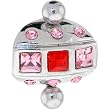 Pink Jeweled Navel Armor Belly Ring