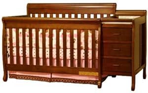 AFG Kimberly 3 in 1 Convertible Crib and Changer Combo - Espresso