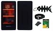 iShoppingdeals Black Silicone Skin Case Microsoft Zune HD 16GB 32GB Series Bundle kit Set , LCD Screen Protector , Adjustable Armband, Blet Clip, Fishbone Keychain