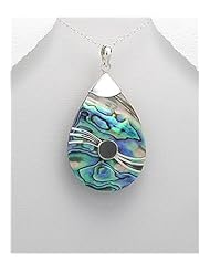 Shell Pendant Necklace In 92.5 Sterling Silver