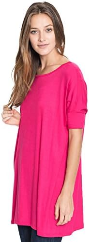 Corner Clothing Women's Short Sleeve Ballet Tunic M Fuschia