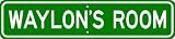 WAYLON ROOM SIGN - Personalized Gift Boy or Girl, Aluminum