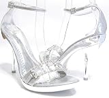 Delicious - Chrome Silver Formal Wedding Sandals Heels