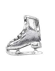 925 Sterling Silver Ice Skate Bead, For Chamilia, Pandora, Biagi, Personality, Reflections And More Charm Bracelets