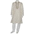 Casual Clothes Cotton Embroidered Kurta Pajama for Men Size M (chgkp039)