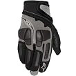 Alpinestars Raven Men's Leather Sports Bike Motorcycle Gloves w/ Free B&F Heart Sticker Bundle - Silver