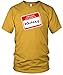 Hello, My Name is Whitney Fine Jersey T-Shirt, Gold, L