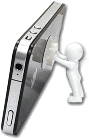 2pcs/lot Creative Mini Cute 3D Man Stand Quality Silicone Mobile Phone Holder Stand With Suction Cup 055 Multi Colors