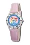 Disney Kids' D042S401 Princess Time Teacher Pink Leather Strap Watch