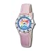 Disney Kids' D042S401 Princess Time Teacher Pink Leather Strap Watch