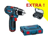 Produkt-Bild: BOSCH Akkuschrauber GSR 10,8-2-LI MIT 2 Akkus + L-Boxx (KOFFER) GRATIS: BITBOX 31 tlg.