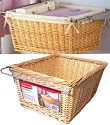 LARGE SLIDE OUT WICKER BASKET BY RUBBERMAID - CASE PACK OF 4