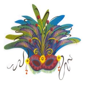 Mardi Gras wall mask Mardi Gras wall mask