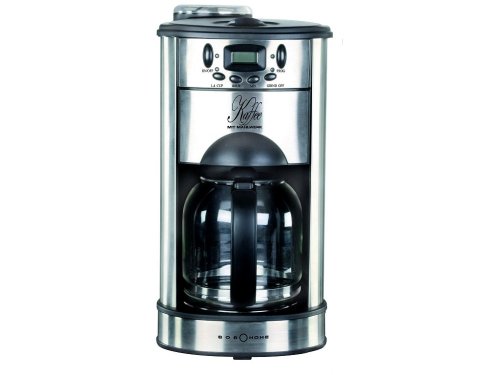 BOB-HOME 2587 Kaffeemaschine mit Mahlwerk Edelstahl 1000 Watt