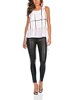 Bleu Marine Top Mia (Blanco)