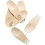 Bambu 3-1/2-Inch All Occasion Veneerware Sporks, Package of 24, Natural