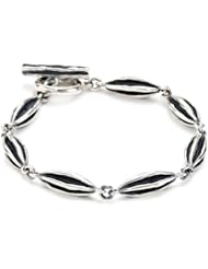 Zina Sterling Silver "Waves Collection" Waves Pod Bracelet