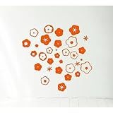 Domestic Tapetensticker poppies orange