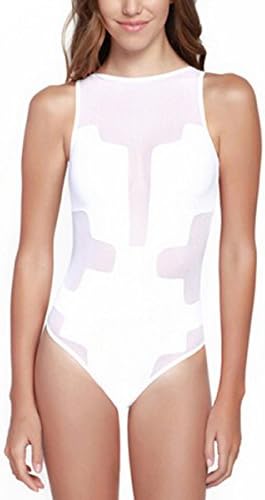 GeeWheat Women's Patchwork Bathing Suits Hollow Out Sexy Bikini Beachwear