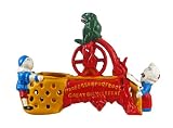 Professor Pugfrog`s Bicycle Feat Cast Iron Mechanical Bank