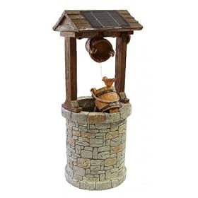 Ambiente Solar Powered Wishing Well Water Feature