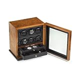 Scatola del Tempo 6RT SP RA 1 VETRO 6 Watch Winder & Case
