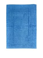 Flor De Algodón Alfombra de Baño 850 gr Azul 70x50 cm