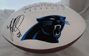 Luke Kuechly Autographed Carolina Panthers white logo football w/JSA