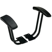 Alera IN49AKB10B T-Arms for Interval Series Swivel/Task Chairs, Black