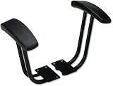 Alera IN49AKB10B T-Arms for Interval Series Swivel/Task Chairs, Black