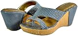 Italina 99087 Grey Women Wedge Sandals 41Arf4Nsf L. SL160 Italina 99087 Grey Women Wedge Sandals