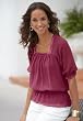 Smocked-Waist Pullover