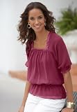 Smocked-Waist Pullover