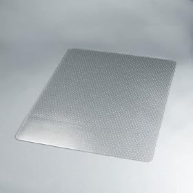 Cleated Chair Mat For Low And Medium Pile Carpet, 46W X 60H, Clear by Universal