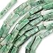 China Jade 4 x 13mm Long Rectangle Tube Beads / 15 Inch Strand