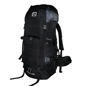 NEW CUSCUS 50+10L Internal Frame Backpack Hiking Camp Bag Ultralight AVS- Black- Free Rain Cover