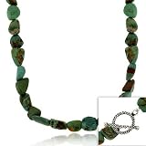 Sterling Silver Genuine Turquoise Stone Necklace