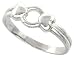 5/16 (7.5 mm) Sterling Silver High Polished Two-Hearts Ring