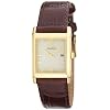 Citizen Men's BW0072-07P Eco-Drive Gold-Tone Leather Watch