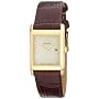 Citizen Men's BW0072-07P Eco-Drive Gold-Tone Leather Watch