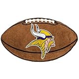 Minnesota Vikings 22"X35" Football Mat Made Of Polyester With A Non-Skid Duragon Latex Backing