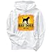 Hoodie Mens White " BAD DOGS Border Terrier " Dogs