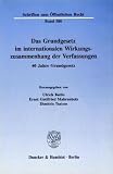 Produkt-Bild: Das Grundgesetz im internationalen Wirkungszusammenhang der Verfassungen: 40 Jahre Grundgesetz