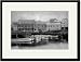 Black Framed/Matted Print 17x23, Higgins and Gifford Boatyard